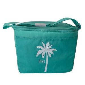 PINK Victoria’s Secret 6 Pack Soft Palm Tree Cooler In Aqua NWT
